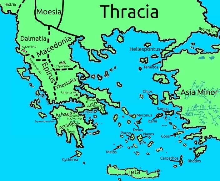 map of Greece